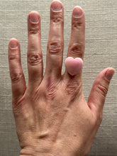Load image into Gallery viewer, Pink Conch Shell Heart #4 Custom Ring