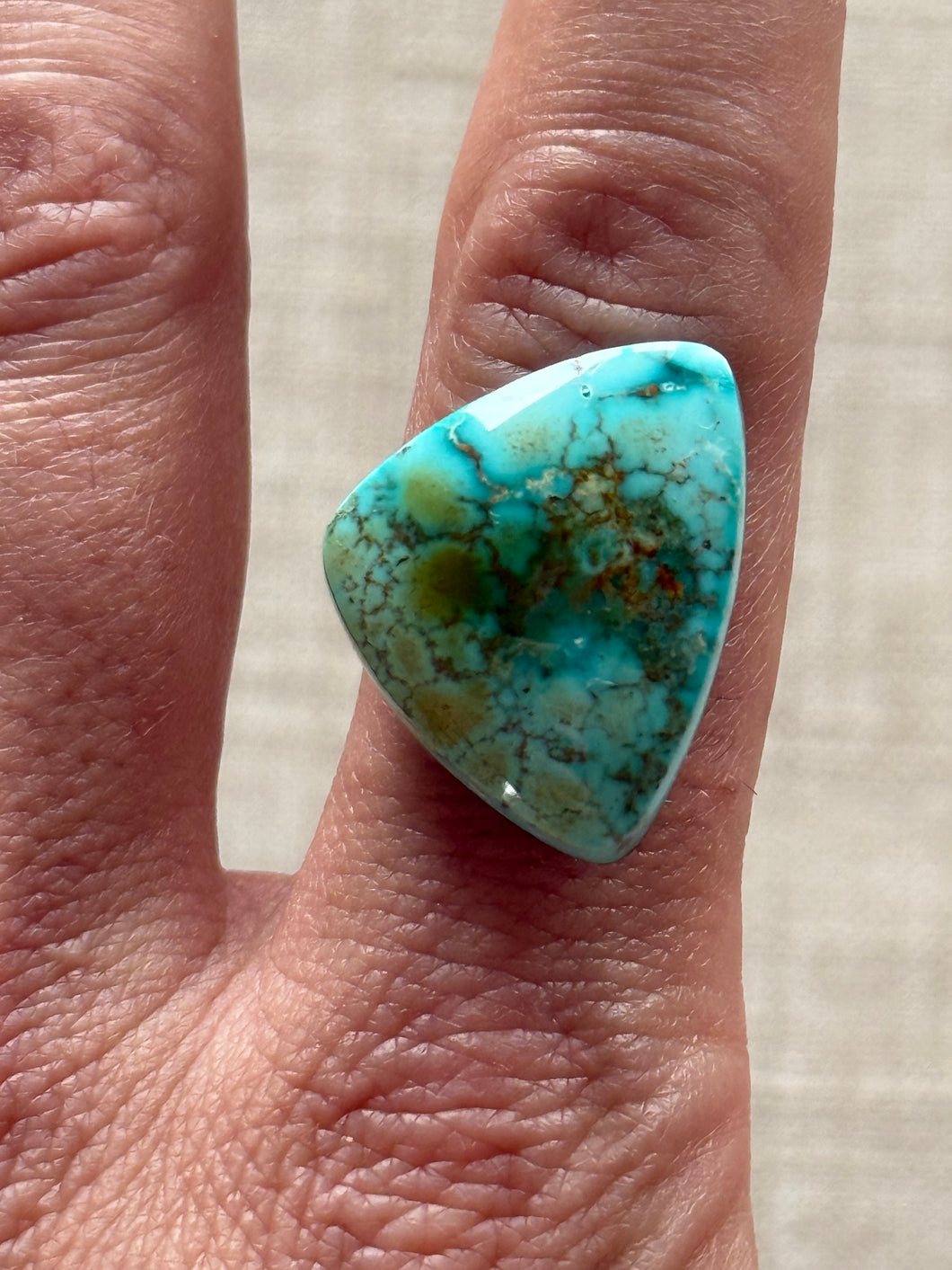 Turquoise Mountain Turquoise Stone Custom Ring