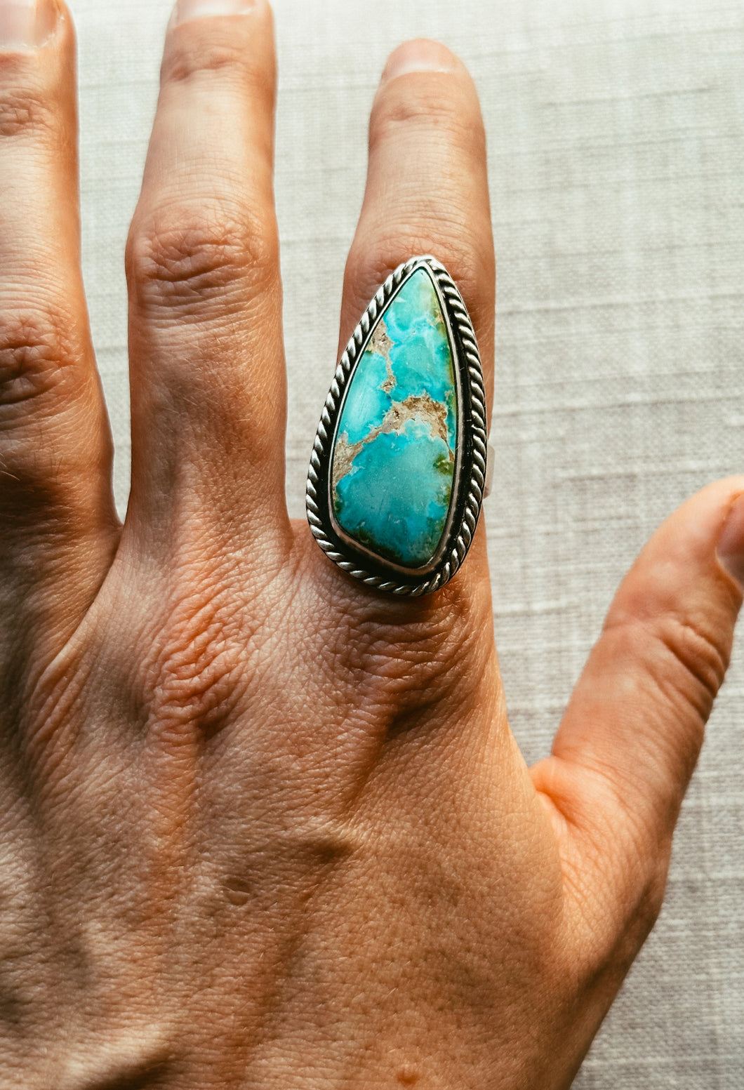 Sonoran Gold Turquoise Ring - Size 9