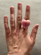 Load image into Gallery viewer, Pink Conch Shell Heart #7 Custom Ring
